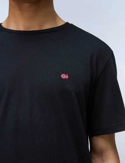 Napapijri Salis Crew Neck T-Shirt | Black