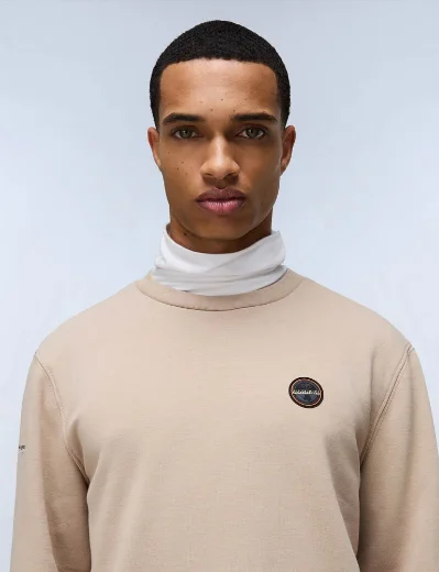 Napapijri B-Badge Sweater | Beige Rocky