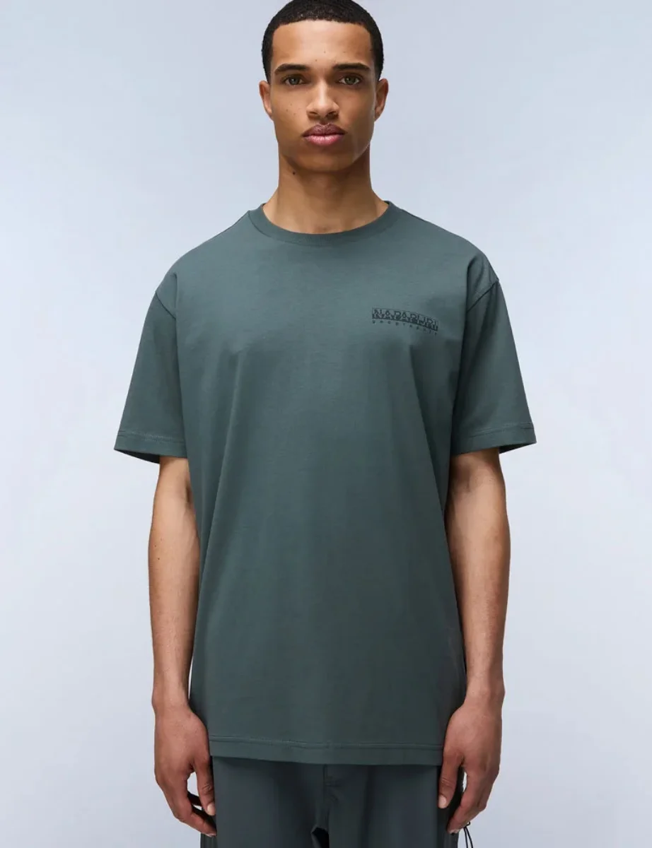 Napapijri S-Albula Short Sleeve T-Shirt | Green Urban