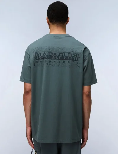 Napapijri S-Albula Short Sleeve T-Shirt | Green Urban