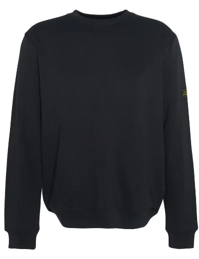 Barbour Intl Outline Badge Crew Neck Sweatshirt | Black