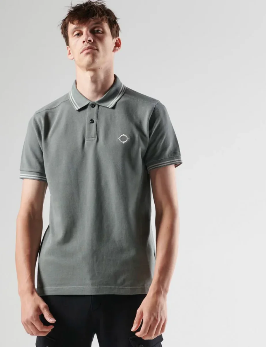 Ma Strum Double Tipped SS Polo | Sedona Grey