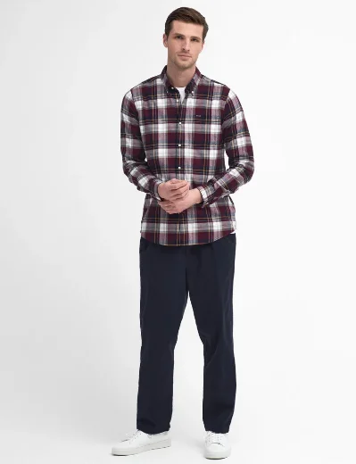 Barbour Crossfell Tailored Checked Shirt | Merlot