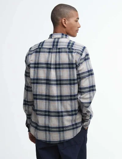 Barbour Betsom Tailored Checked Shirt | Stone Marl