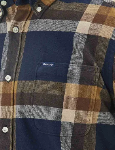 Barbour Folley Tailored Checked Shirt | Navy