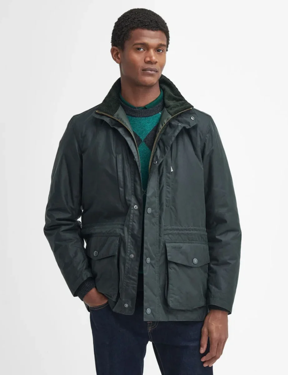 Barbour Falstone Wax Jacket | Sage