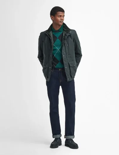 Barbour Falstone Wax Jacket | Sage