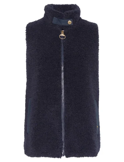 Barbour Women's Elisha Fleece Gilet | Dark Navy/Military Brown