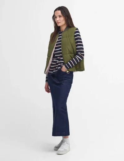 Barbour Womens Hawkins Top | Navy Stripe