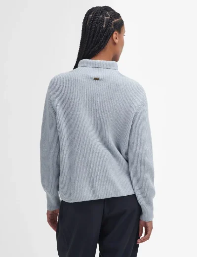 Barbour Women's Nora Knitted Jumper | Pearl Blue