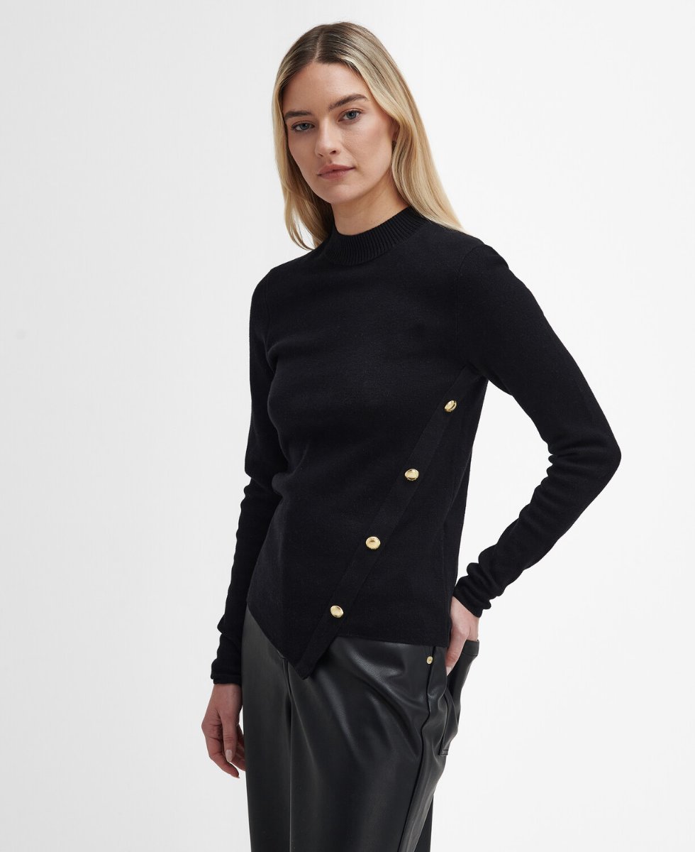 Barbour International Women's Callie Asymmetric Jumper | Black