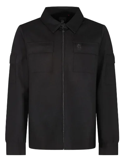 Luke Mainline Pegasus Twin Pocket Overshirt | Black