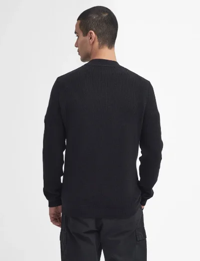 Barbour Intl Crawley Crew Neck Jumper | Black