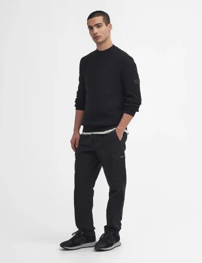 Barbour Intl Crawley Crew Neck Jumper | Black