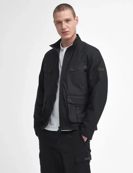 Barbour Intl Reworked Duke Wax Jacket | Black Barbour Intl Reworked Duke Wax Jacket | Black