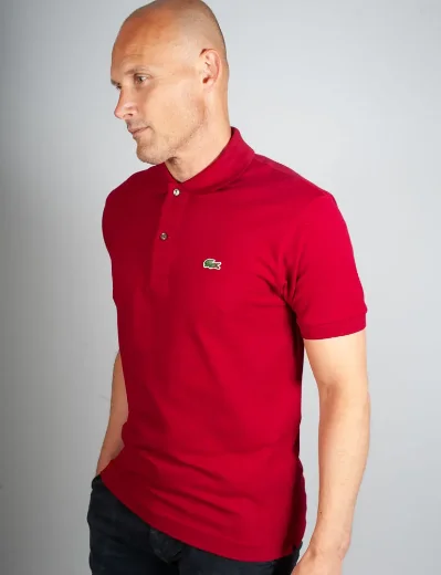 Lacoste Men's L.12.12. Pique Polo Shirt | Bordeaux