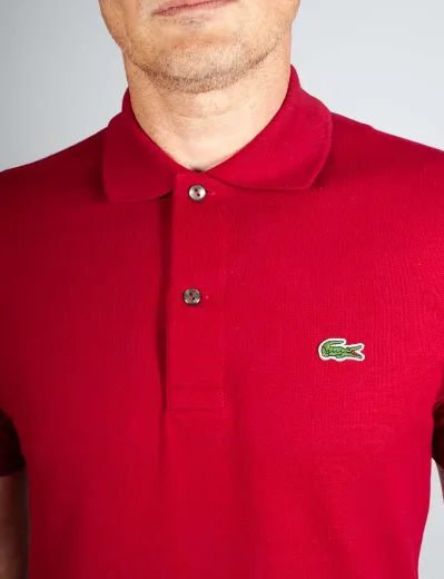 Lacoste Men's L.12.12. Pique Polo Shirt | Bordeaux