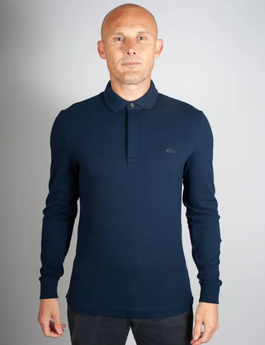 Lacoste Men's Long Sleeve Paris Polo Shirt | Midnight Blue