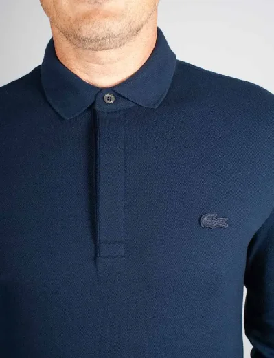 Lacoste Men's Long Sleeve Paris Polo Shirt | Midnight Blue