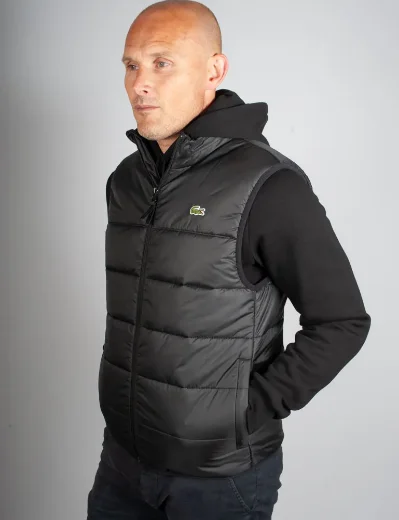 Lacoste Water Repellent Blouson Gilet | Black