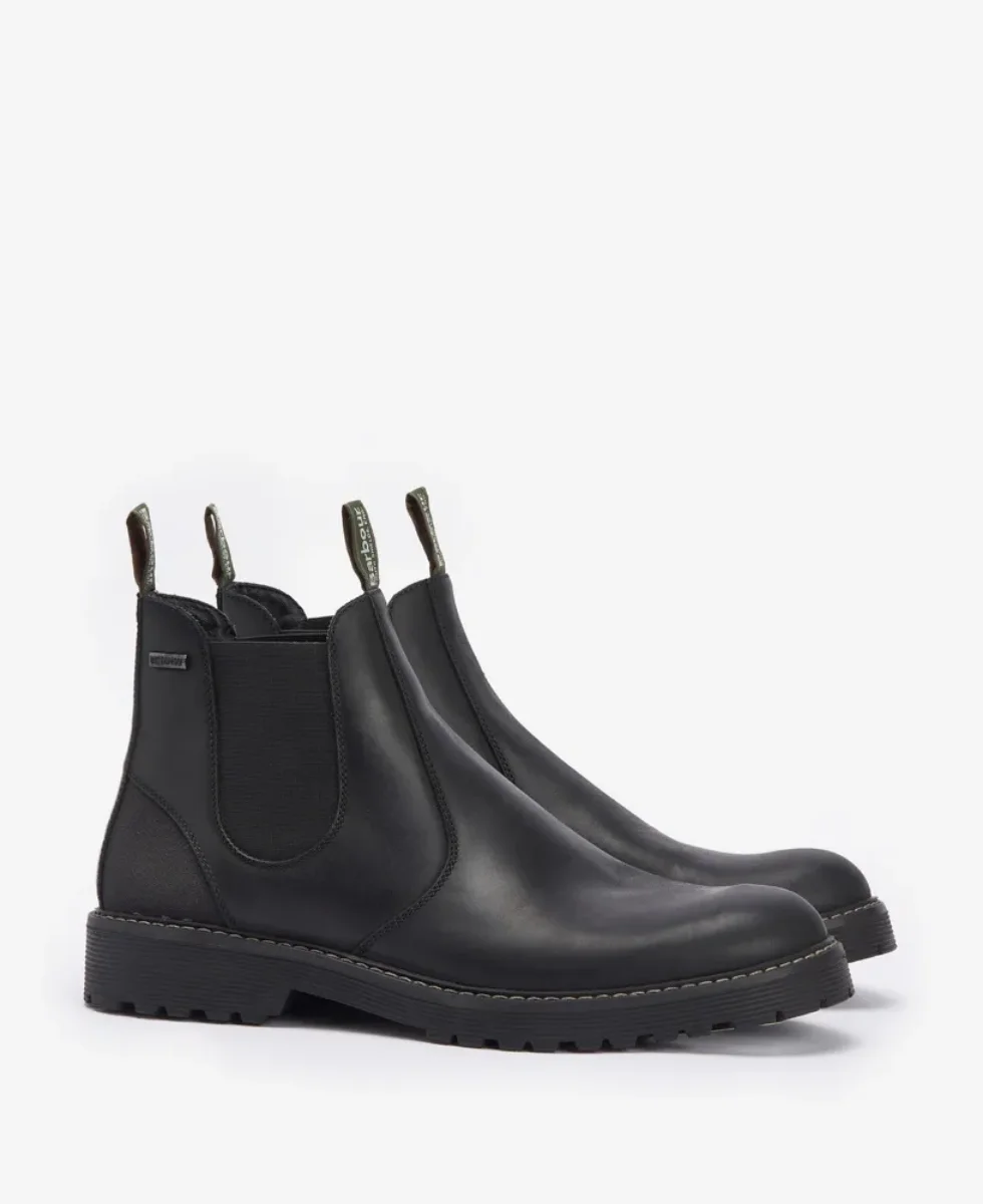 Barbour Patton Chelsea Boot | Black