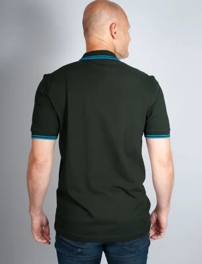 Fred Perry Twin Tipped Polo Shirt | Night Green / Ocean