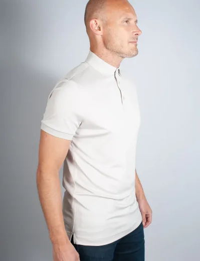 J.Lindeberg KV Regular Fit Polo Shirt | Moonbeam