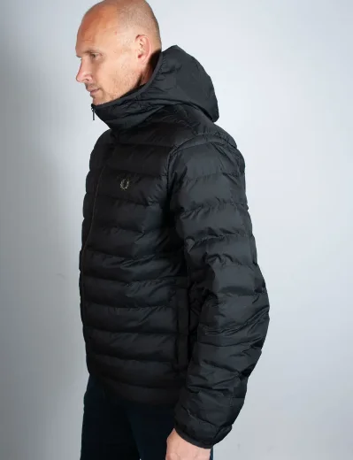 Fred Perry Hooded Insulated Jacket | Black