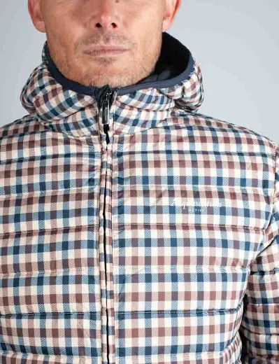 Picture of Aquascutum Active RLG Hooded Padded Jacket | Club Check