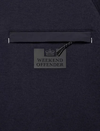 Weekend Offender Reutemann Zip Through Hoodie | Navy