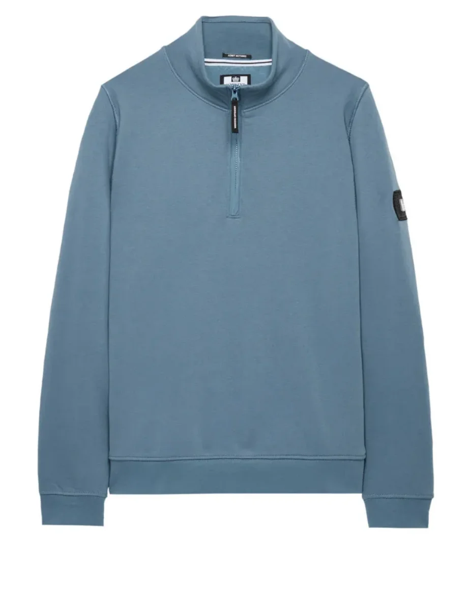 Weekend Offender Kraviz Quarter Zip Sweatshirt | Baltic Blue