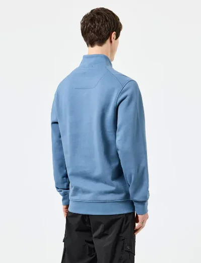 Weekend Offender Kraviz Quarter Zip Sweatshirt | Baltic Blue