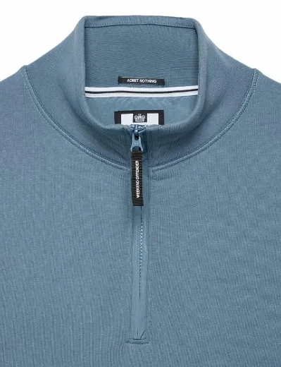 Weekend Offender Kraviz Quarter Zip Sweatshirt | Baltic Blue