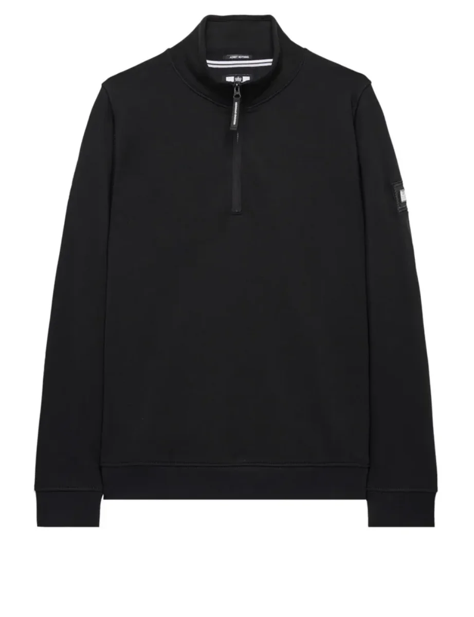 Weekend Offender Kraviz Quarter Zip Sweatshirt | Black