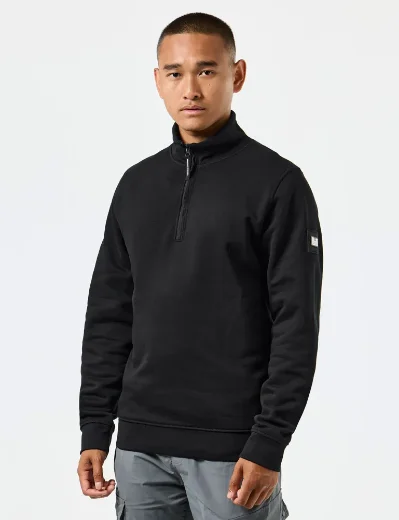 Weekend Offender Kraviz Quarter Zip Sweatshirt | Black