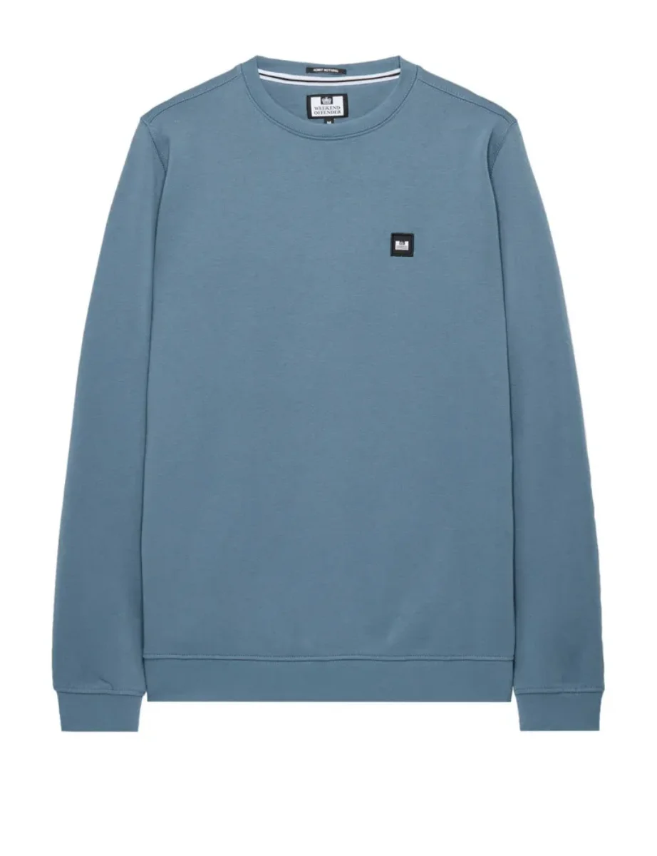 Weekend Offender Ferrer Crew Neck Sweater | Baltic Blue