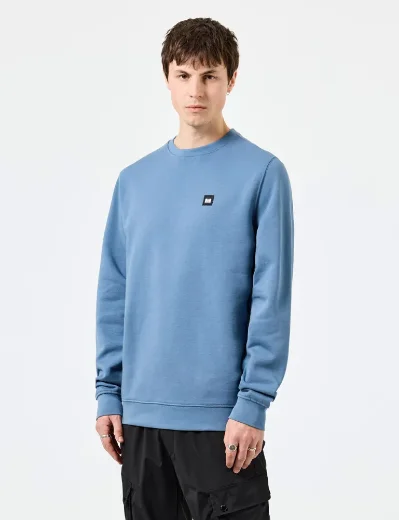 Weekend Offender Ferrer Crew Neck Sweater | Baltic Blue