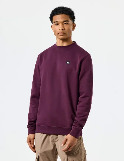 Weekend Offender Ferrer Crew Neck Sweater | Acai Berry