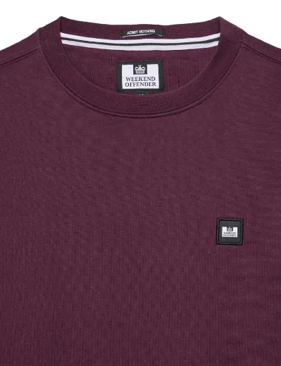 Weekend Offender Ferrer Crew Neck Sweater | Acai Berry