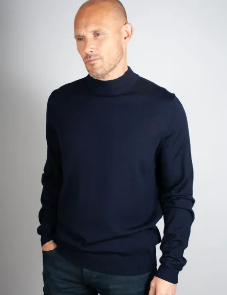 J.Lindeberg Korman Merino Turtle Neck | Navy J.Lindeberg Korman Merino Turtle Neck | Navy