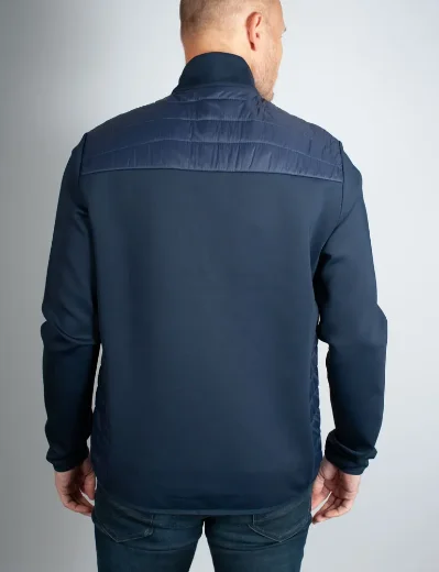 J.Lindeberg Holden Quilt Hybrid Jacket | Navy