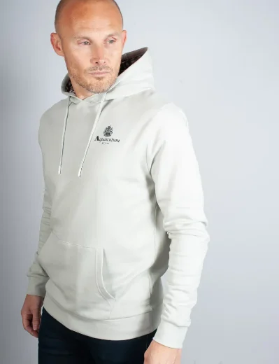 Aquascutum Active Small Logo Hoodie | Grey