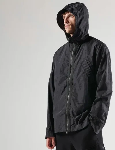 Ma.Strum Hooded Guard Overshirt | Black