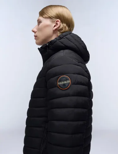 Napapijri Lapaz Hooded Puffer Jacket | Black