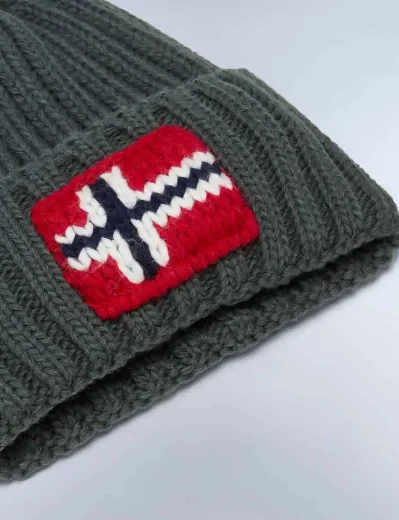 Napapijri Semiury Beanie Hat | Green Urban 