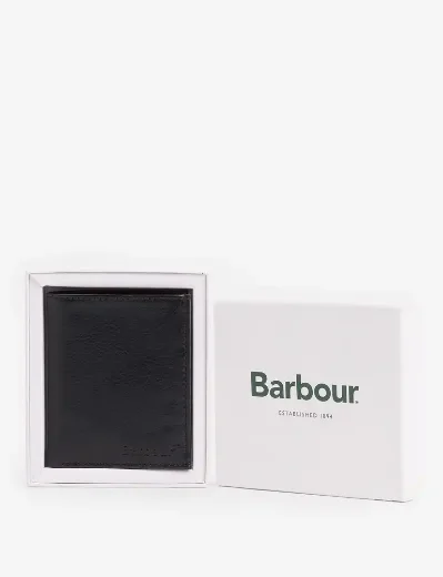 Barbour Colwell Small Billfold Wallet | Black