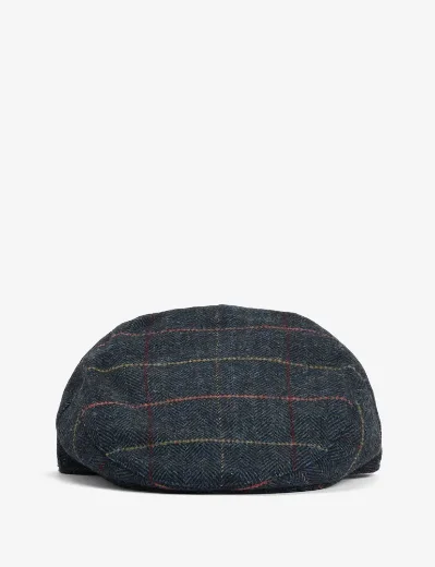 Barbour Wilkin Flat Cap | Navy Herringbone