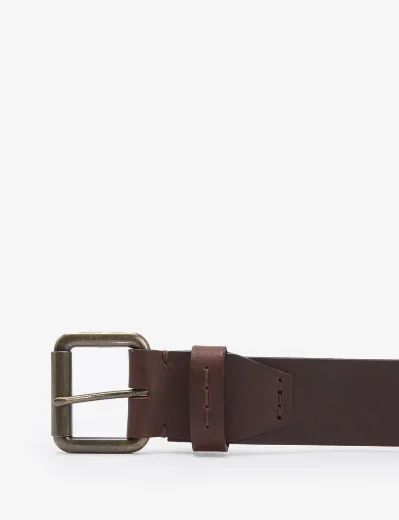 Barbour Men's Glen Leather Belt | Brown