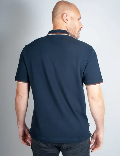 Aquascutum Active Pique Stripes Polo | Navy