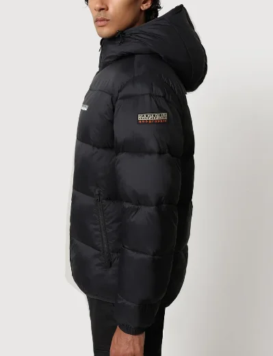 Napapijri A-Suomi Hooded Padded Jacket | Black